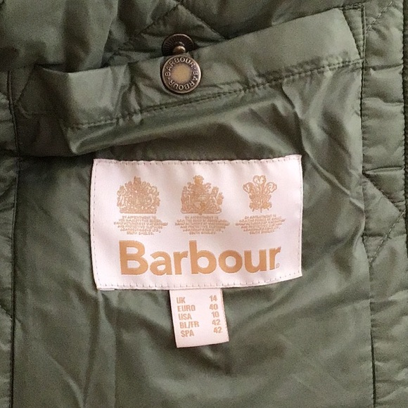 💥SALE💥 NWT Barbour Elizabeth Quilted Jacket, US 10 - Picture 15 of 16